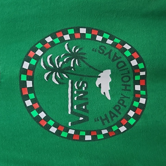 Vans Happy Holidays Christmas Shirt - Picture 2 of 9